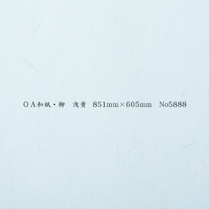 OA和紙・柳 浅黄 851mm×605mm No.5888